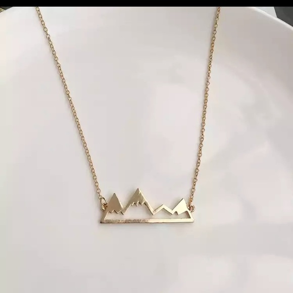 Gold Filled Mountain Necklace - Picture 3 of 3